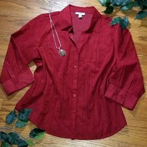 Dress Barn Microsuede Shirt